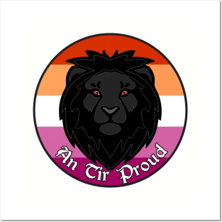 An Tir Pride - Lesbian - Populace Badge Style 2 Posters and Art